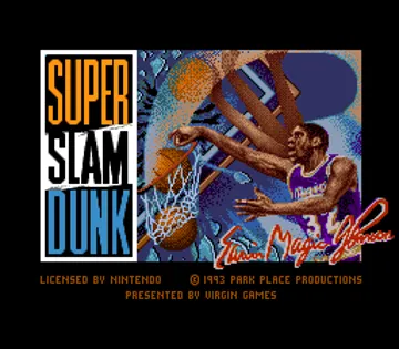 Super Slam Dunk (USA) screen shot title